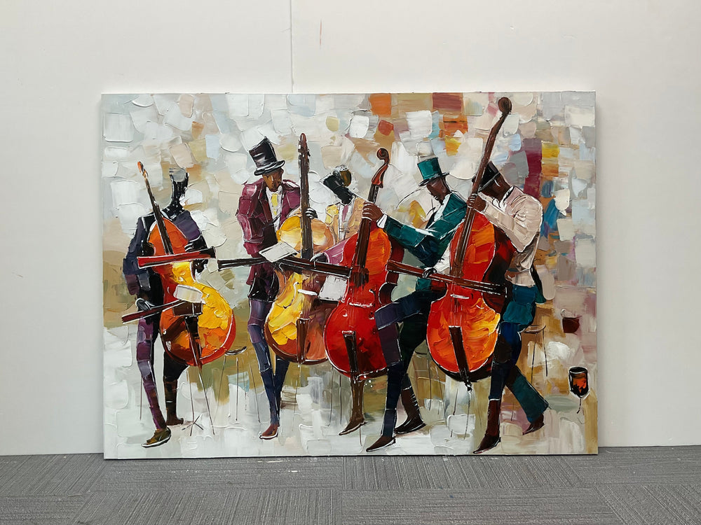 Impasto Art | Gentlemen of the Strings - Real artwork photo
