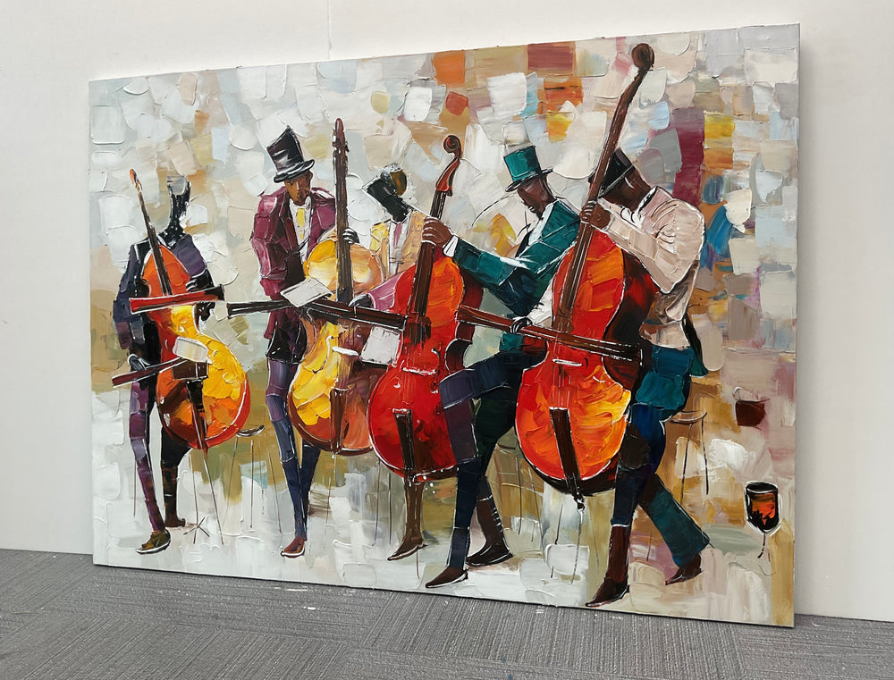 Impasto Art | Gentlemen of the Strings - Real artwork photo