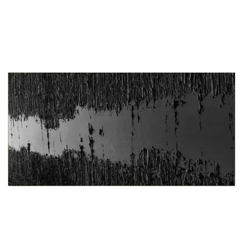 Sculptural Black Textured Canvas