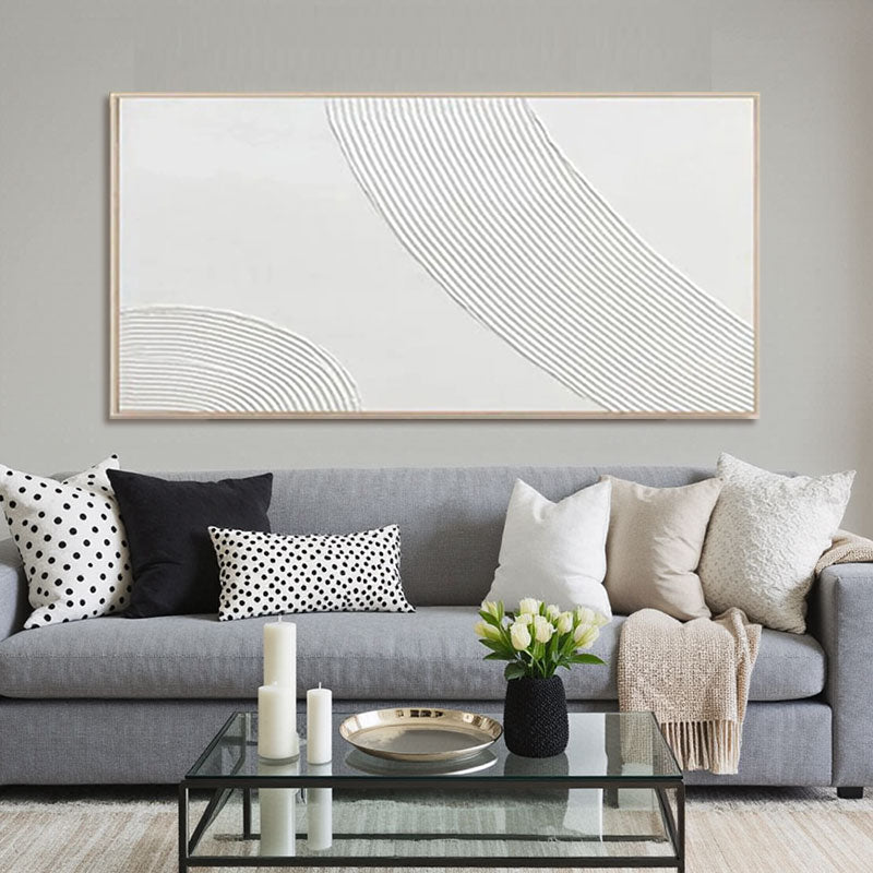 Textured Arc Wave Wall Art