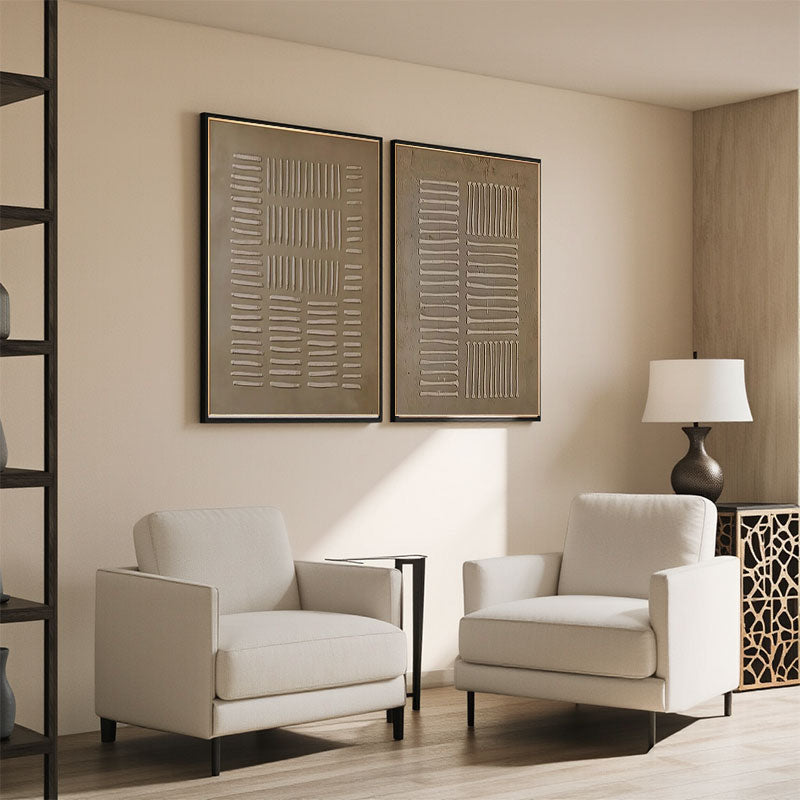 Textured Line Panel Set of 2