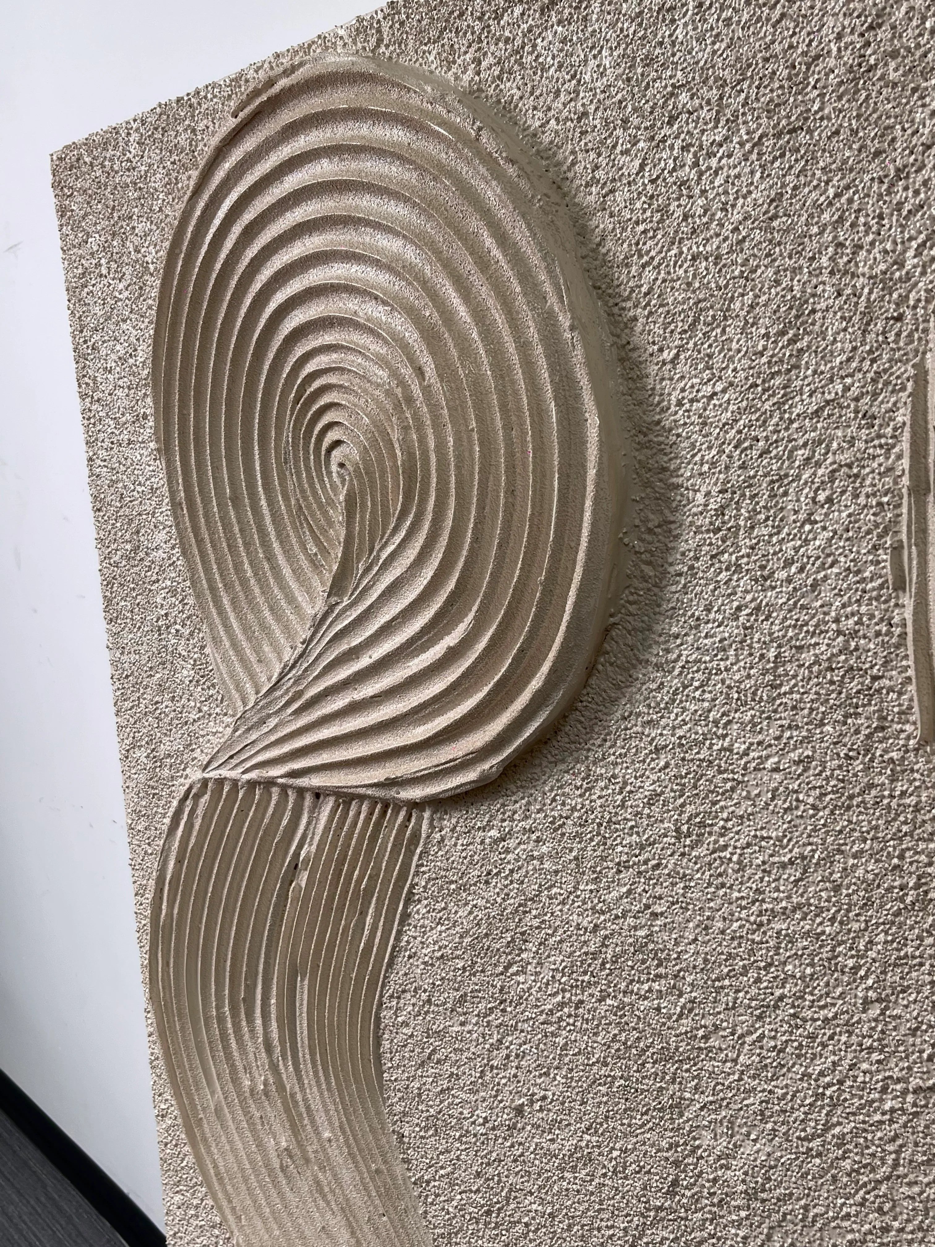 3D Sculptural Swirl Line Wall Art