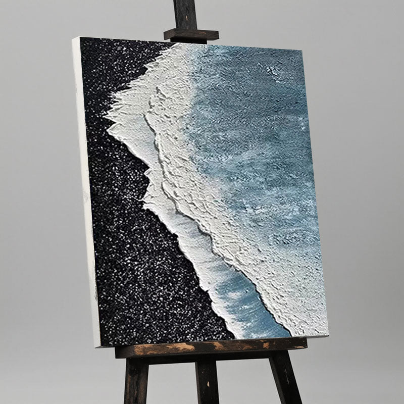 Textured Ocean Wave Canvas Wall Art