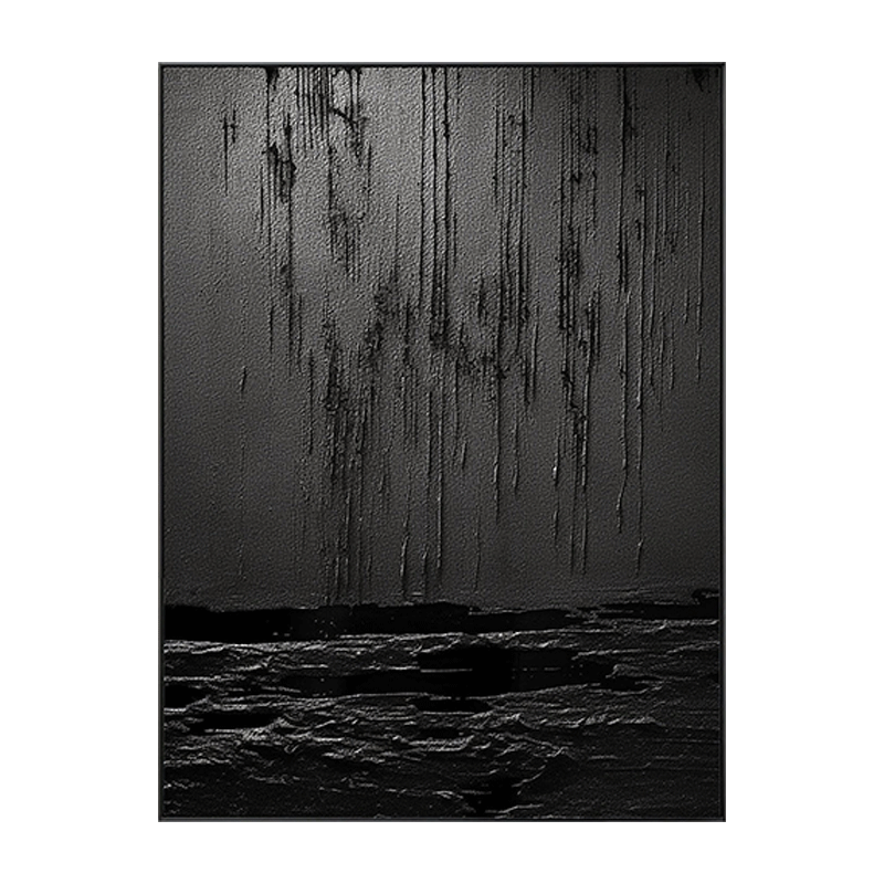 Sculptural Drip Effect Abstract Wall Art