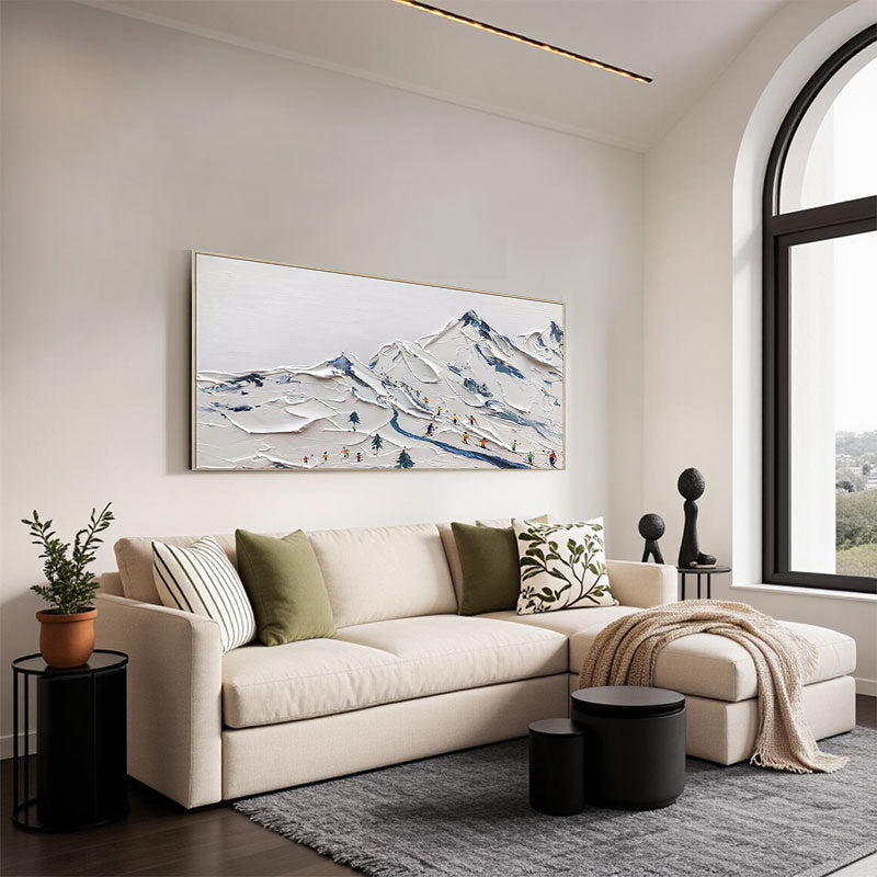 Textured Ski Slope Wall Art
