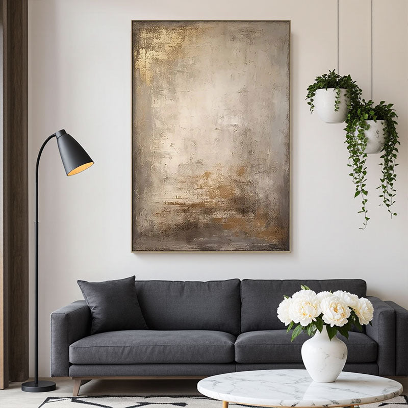 Textured Golden Patina Wall Art