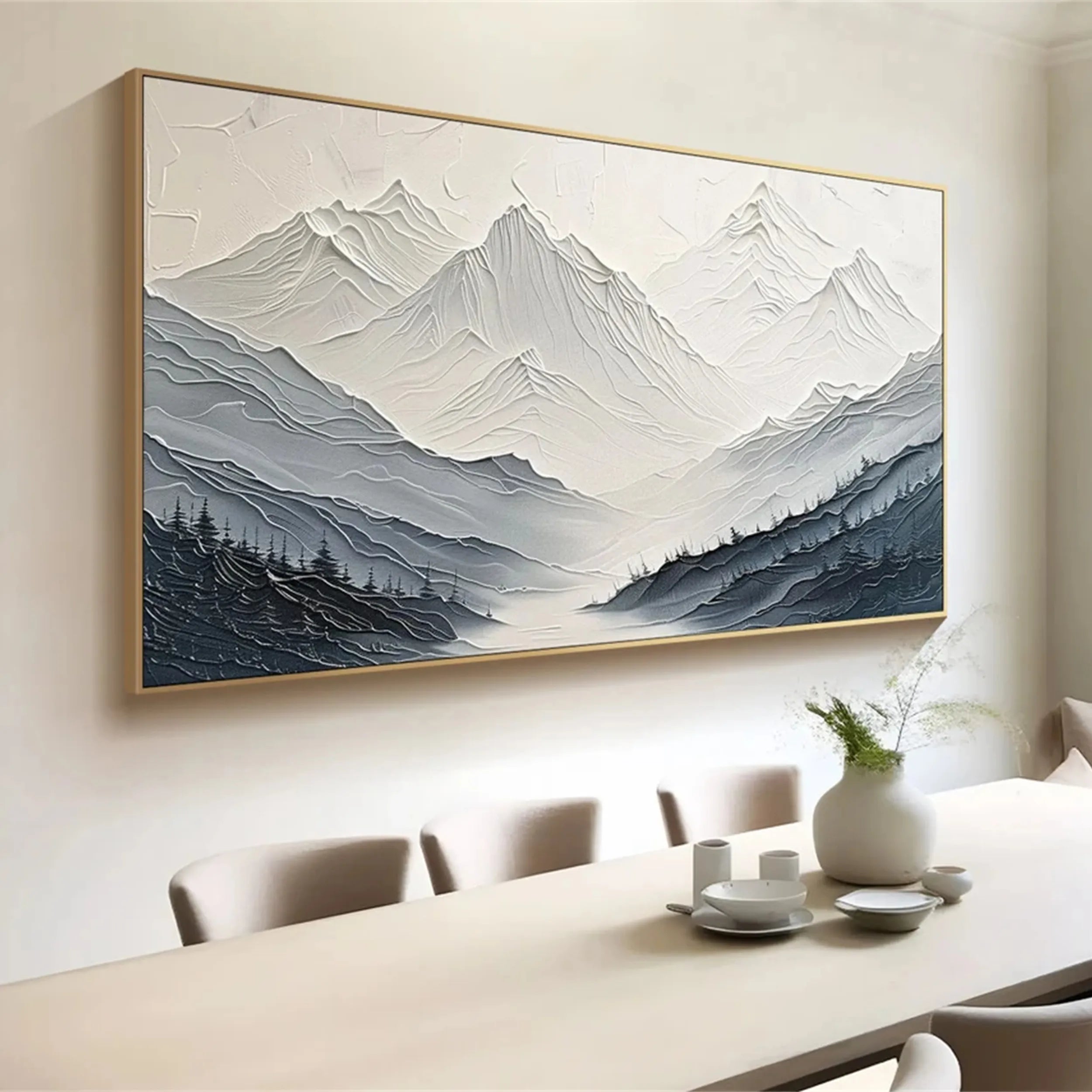 Sculptural Blue Ridge Panorama Wall Art
