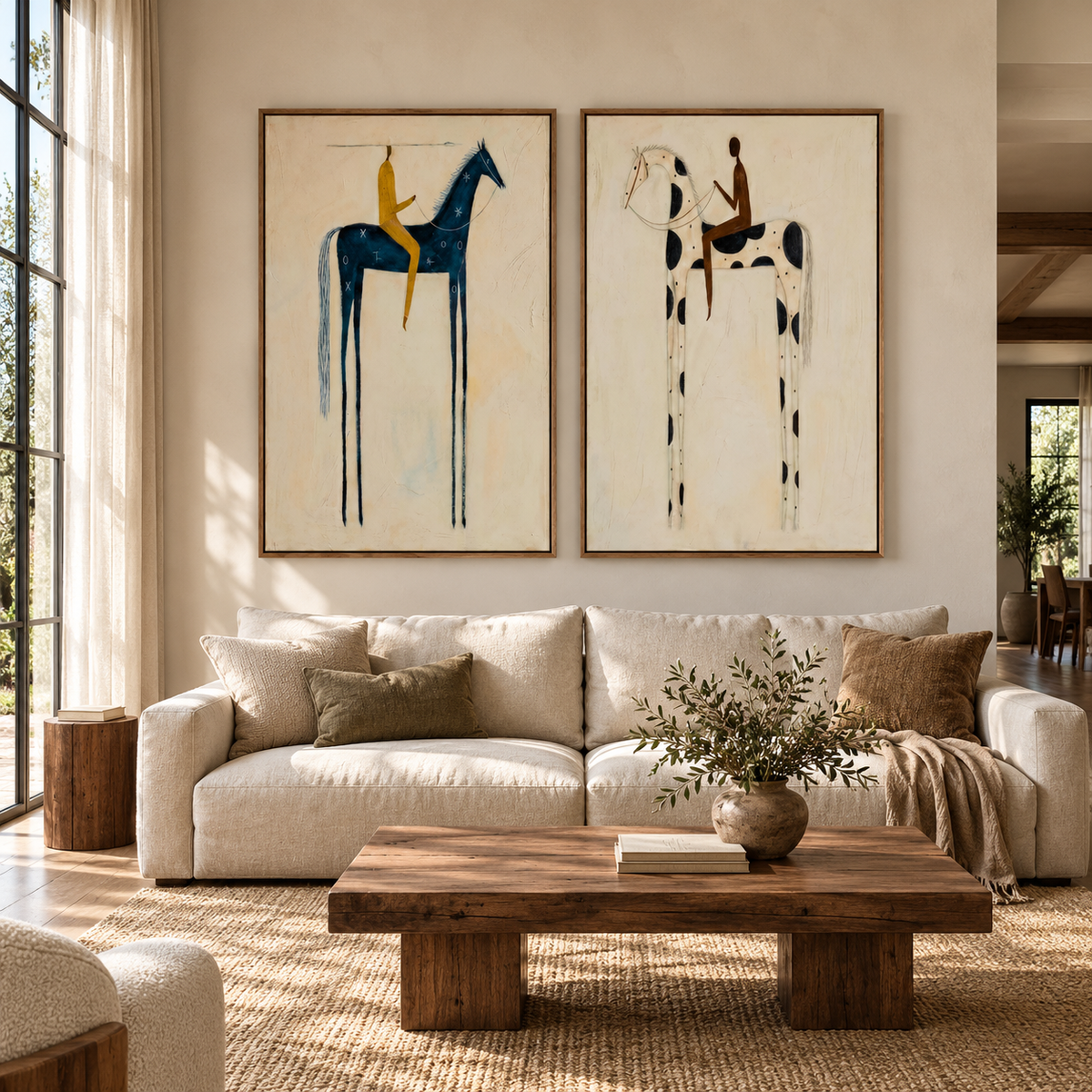 Modern Folk Art | Riders in Reverie