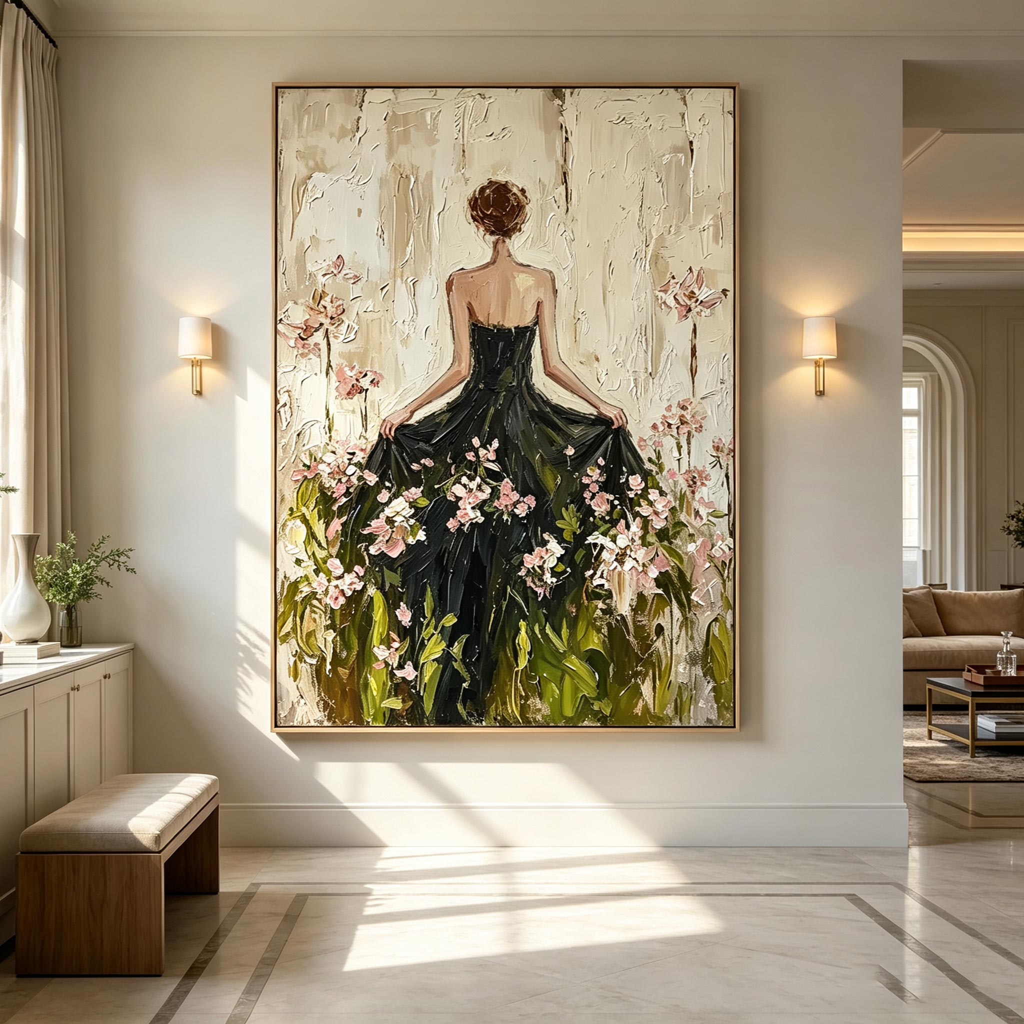 Textured Sylvan Reverie | Blush Petals