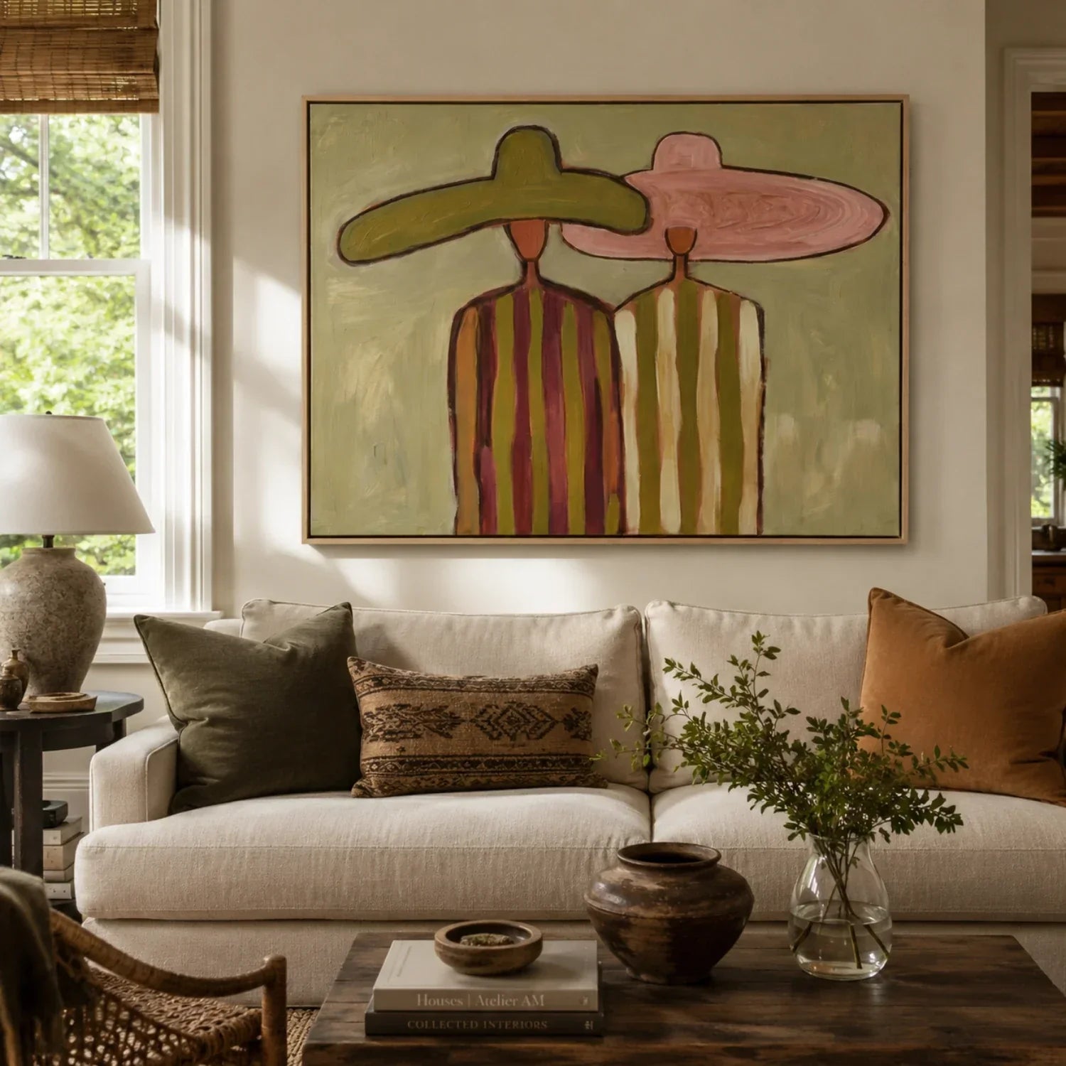Vintage Silhouette Figures Wall Art