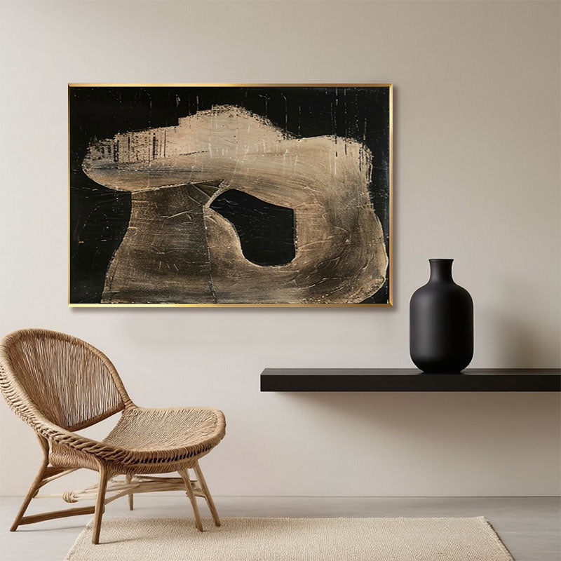 Textured Organic Silhouette Wall Art
