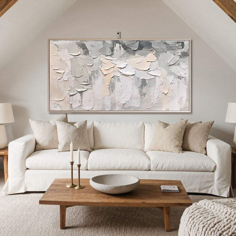Sculptural Layered Paint Texture Wall Art