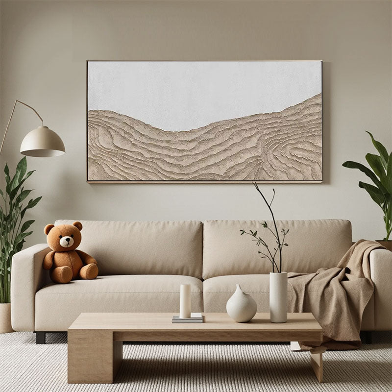 Desert Landscape Textured Horizontal Wall Art