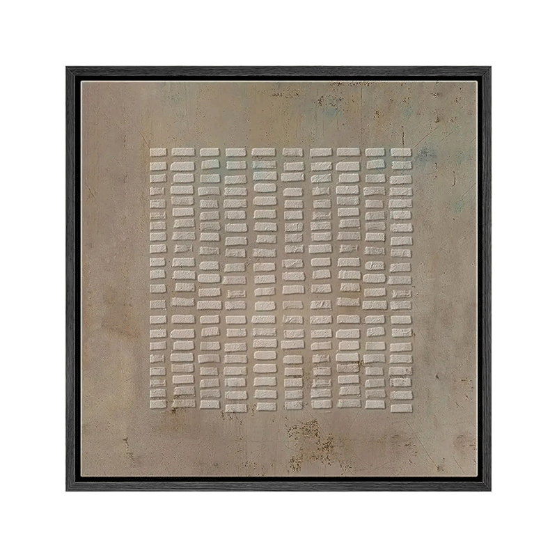 Textured Grid Block Wall Art