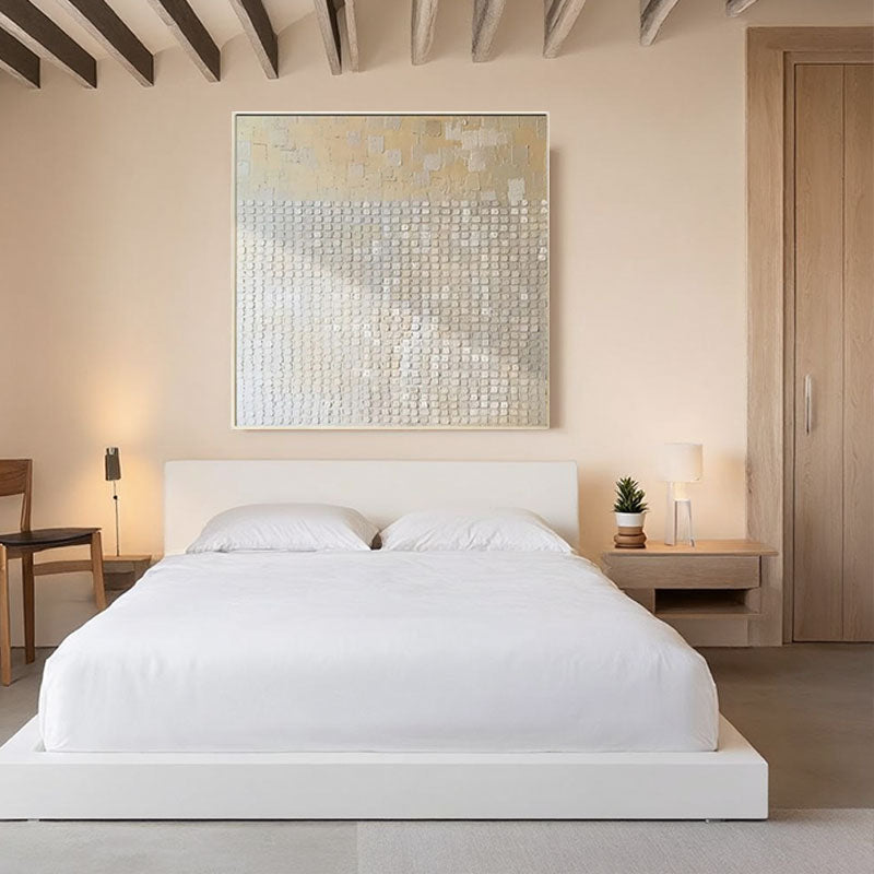 3D Textured Gold & Silver Mosaic Wall Art
