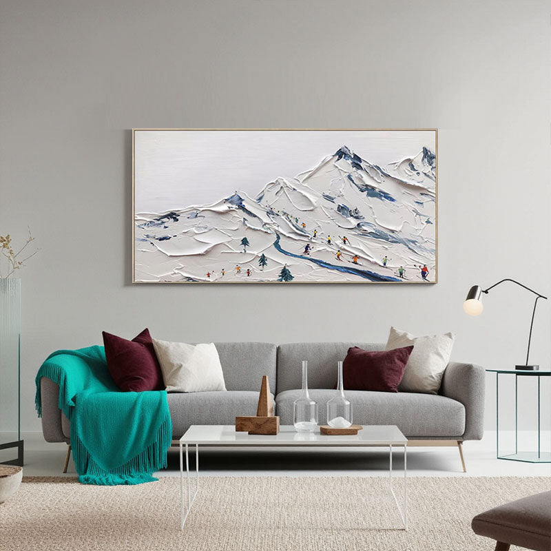 Textured Ski Slope Wall Art