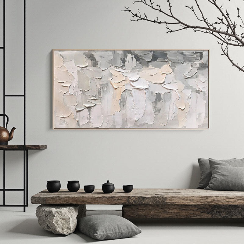 Sculptural Layered Paint Texture Wall Art