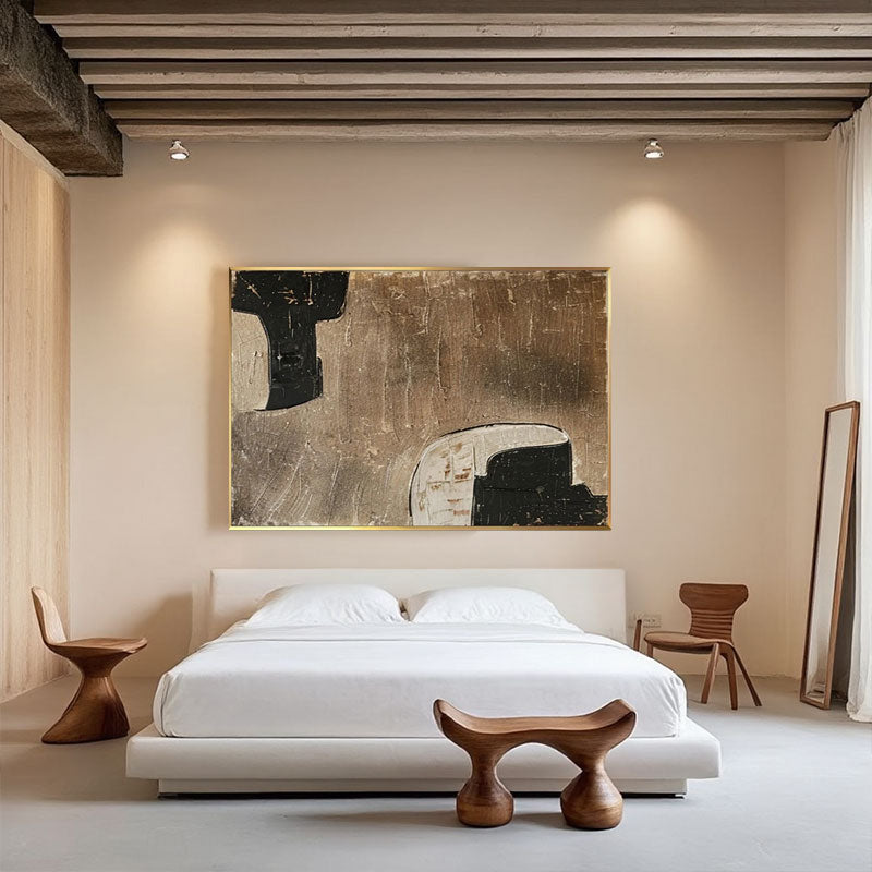 Textured Contrast Shape Wall Art