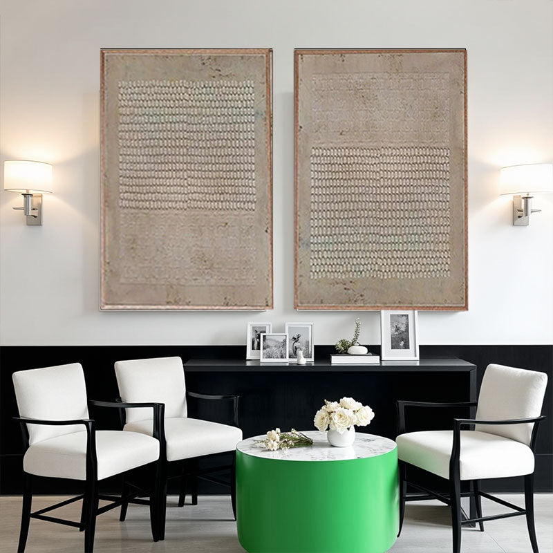 Textured Woven Line Wall Art Set of 2