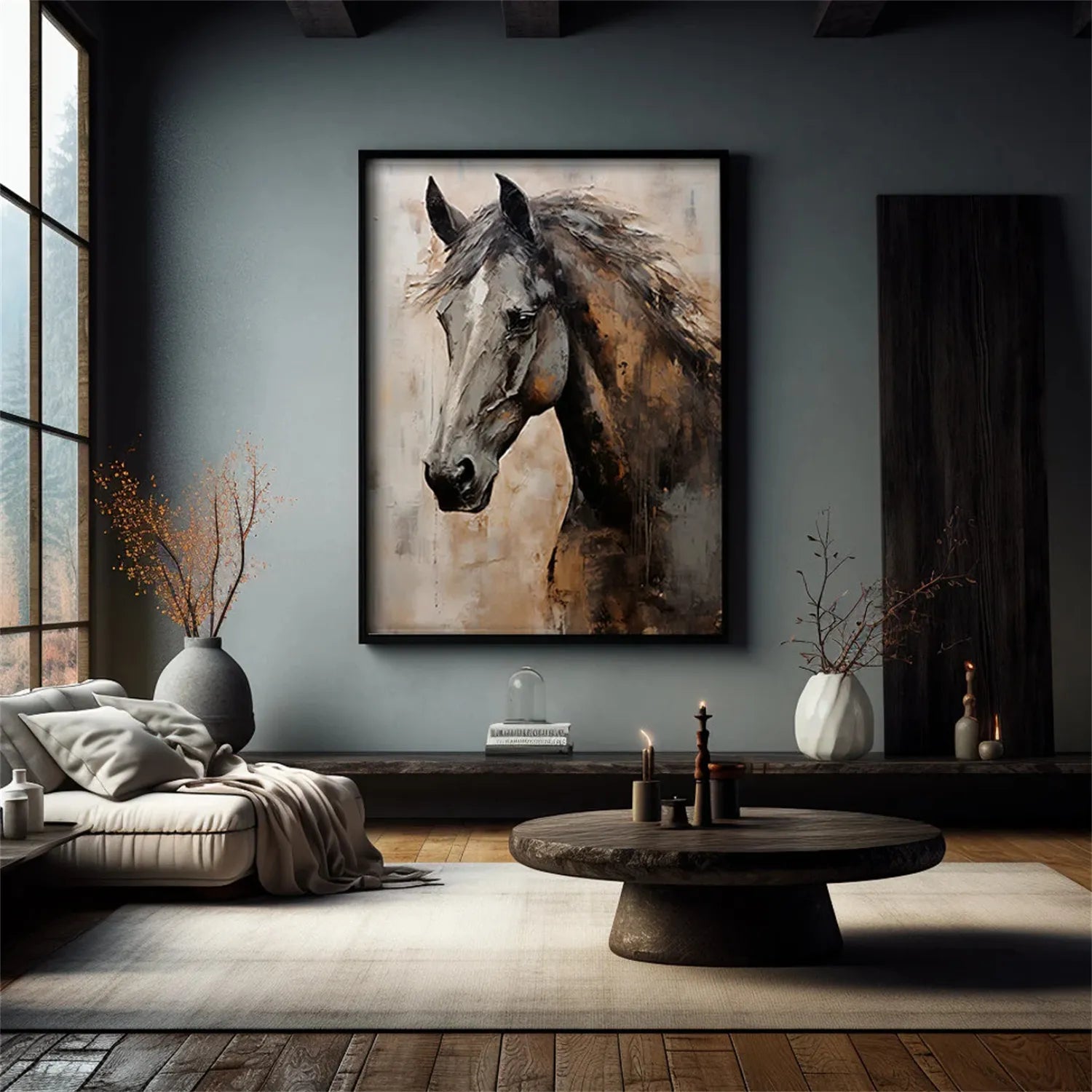 Textured Horse Portrait Wall Art