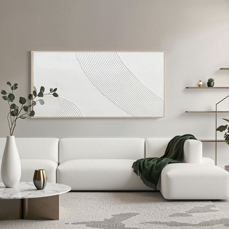 Textured Arc Wave Wall Art