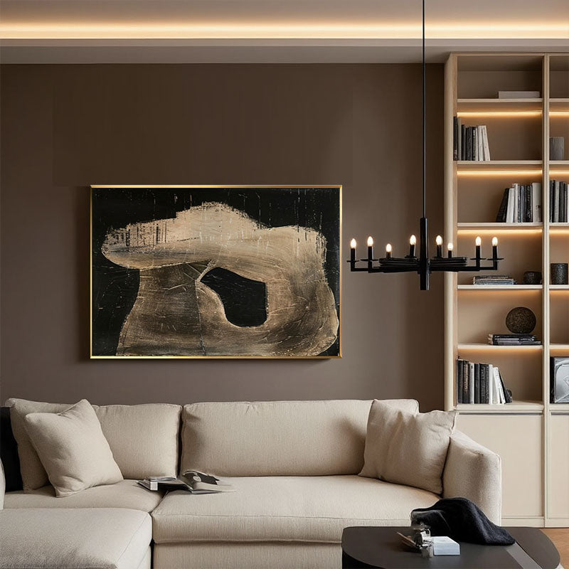 Textured Organic Silhouette Wall Art