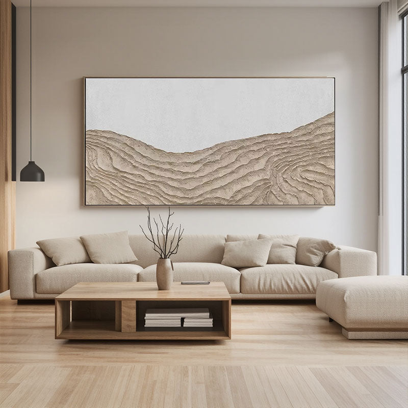 Desert Landscape Textured Horizontal Wall Art