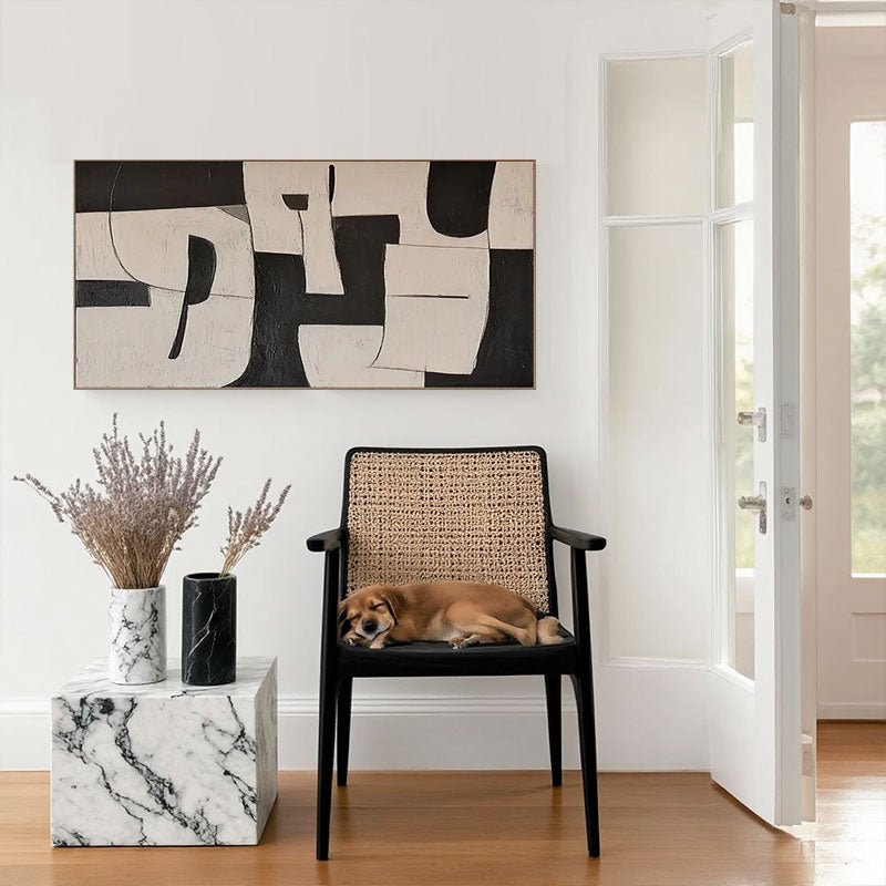 Textured Puzzle Shape Wall Art