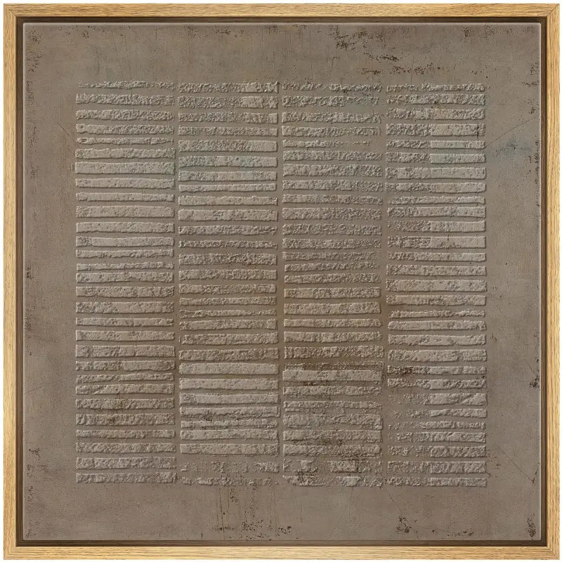 Textured Woven Grid Wall Art
