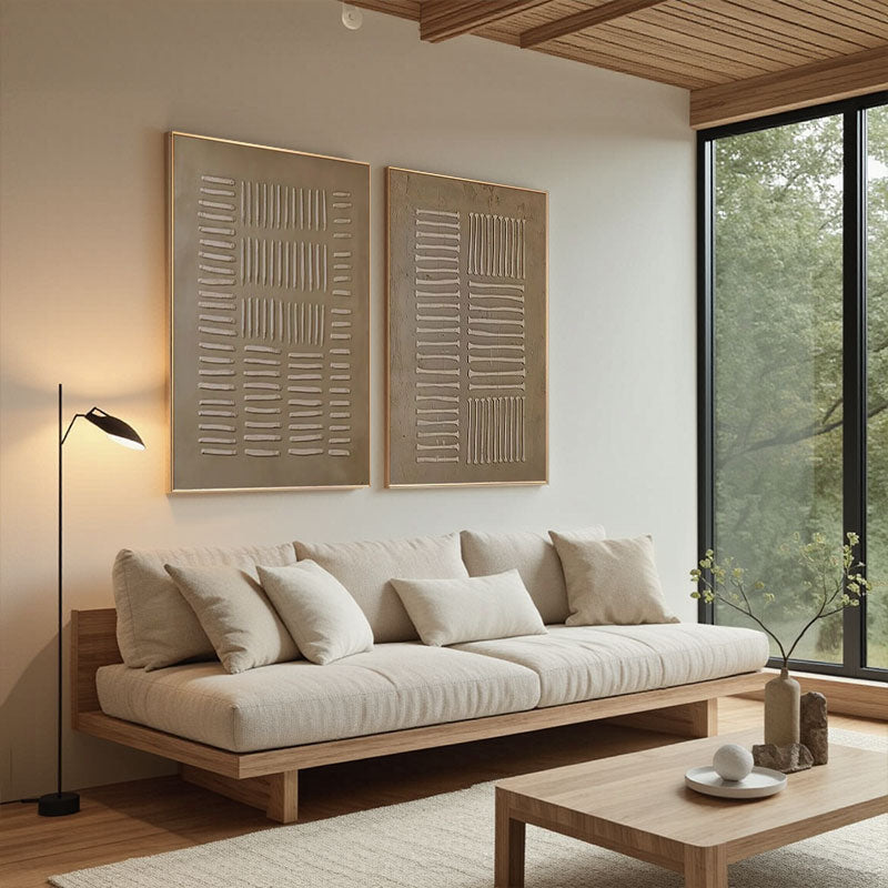 Textured Line Panel Set of 2