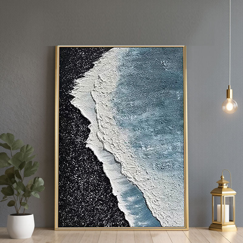Textured Ocean Wave Canvas Wall Art