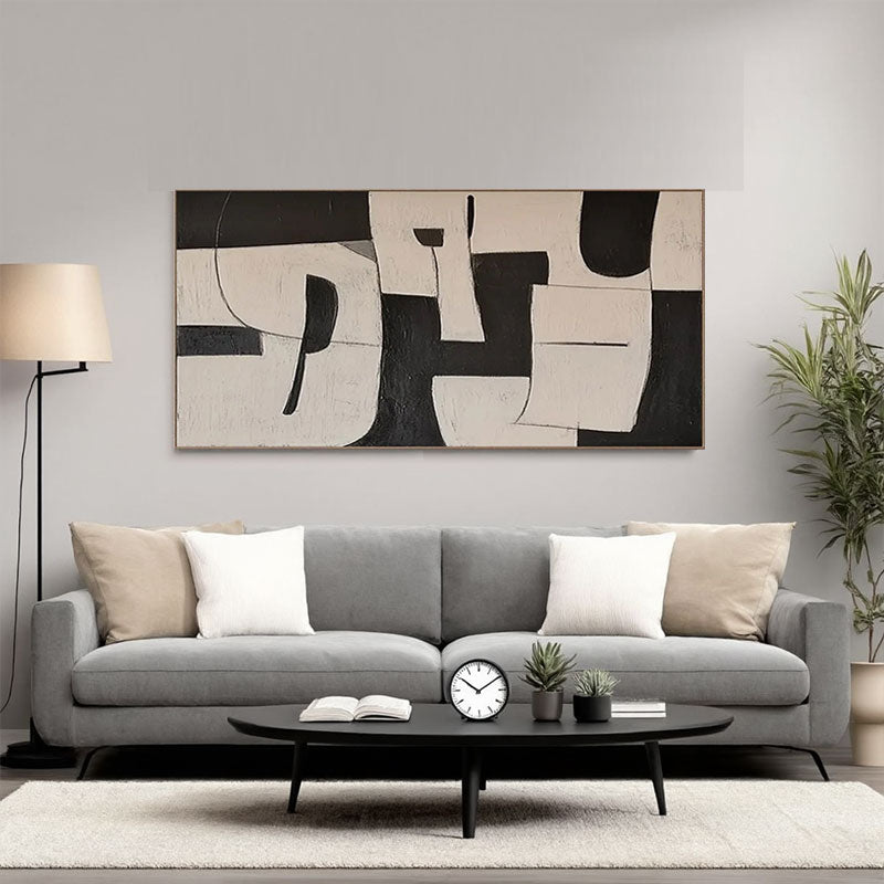 Textured Puzzle Shape Wall Art