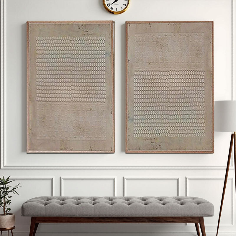 Textured Woven Line Wall Art Set of 2