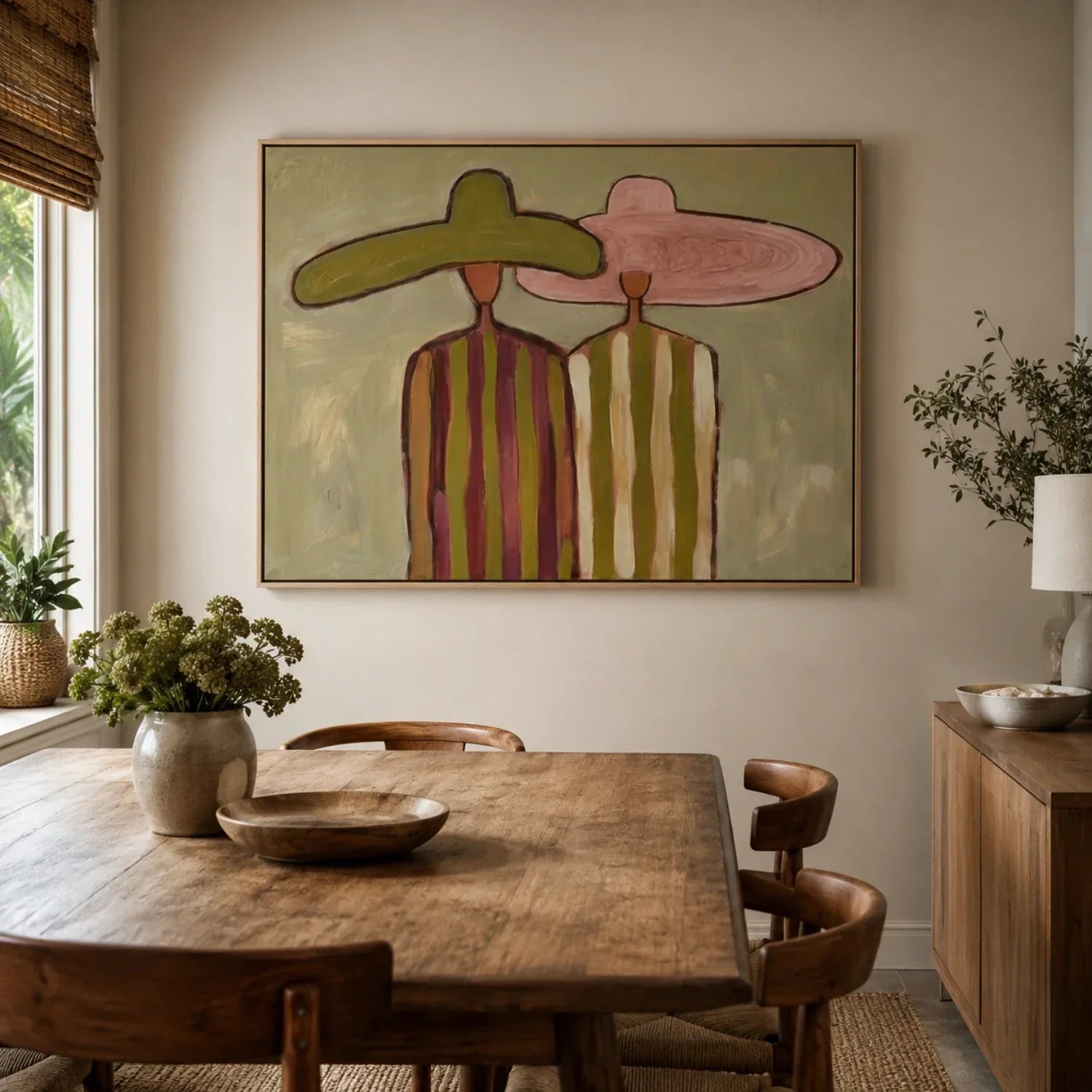 Vintage Silhouette Figures Wall Art