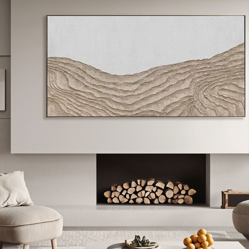 Desert Landscape Textured Horizontal Wall Art