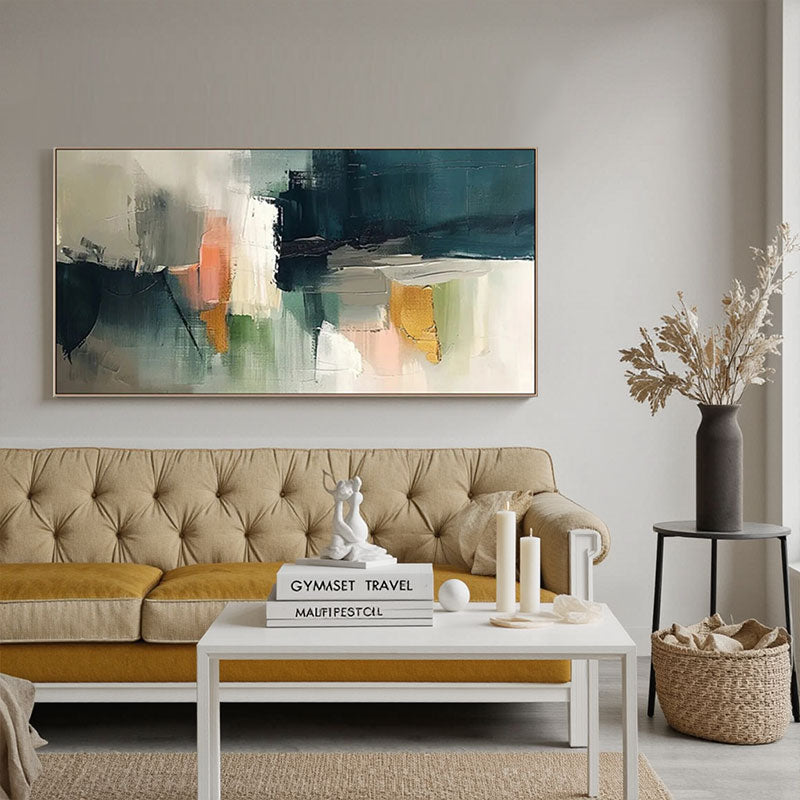 Multicolor Abstract Expressionist Canvas Art