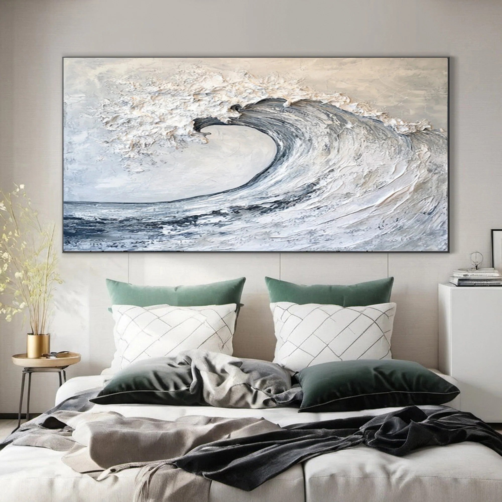 Textured Sea Wave Wall Art