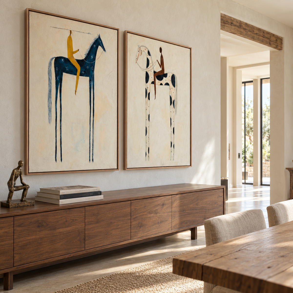 Modern Folk Art | Riders in Reverie