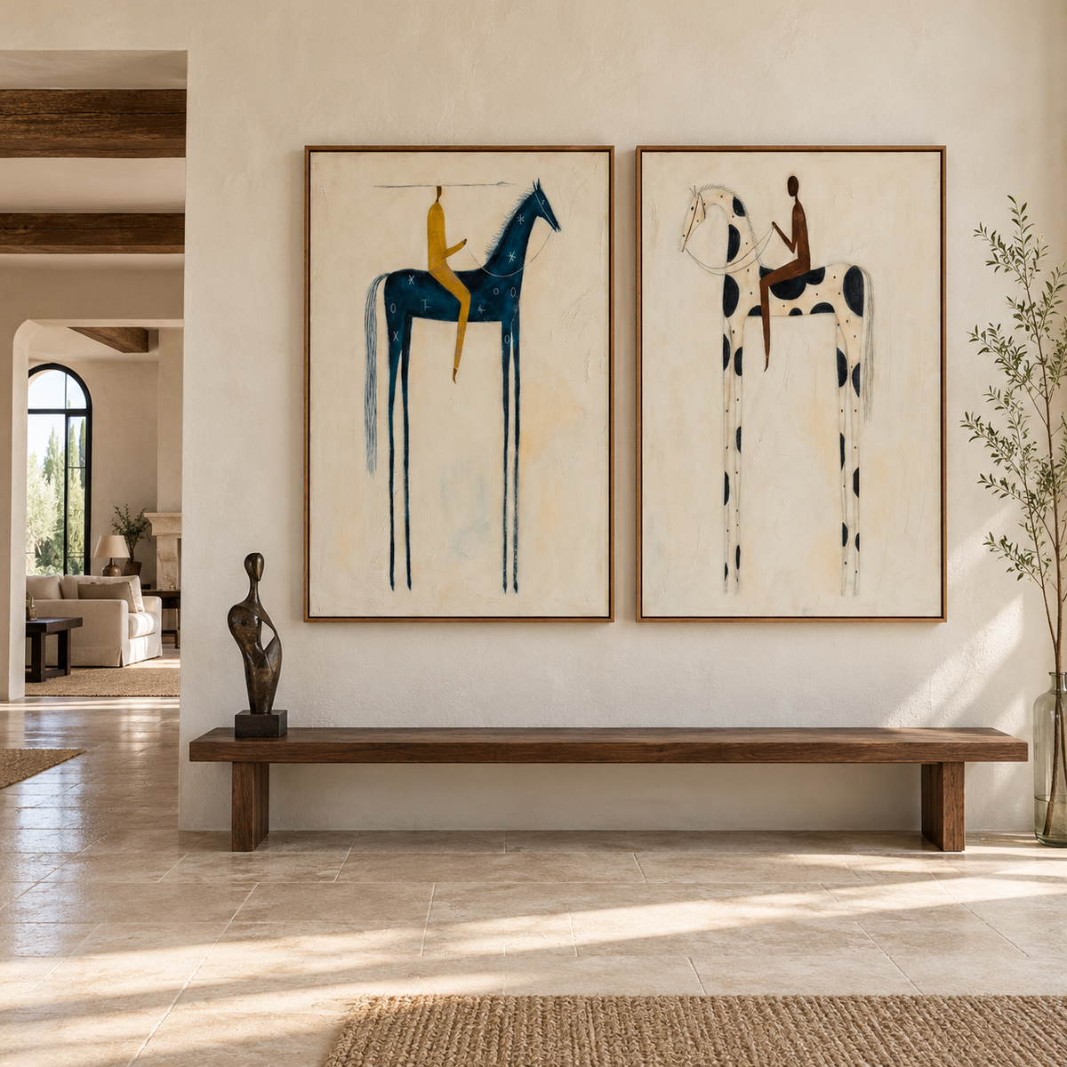 Modern Folk Art | Riders in Reverie