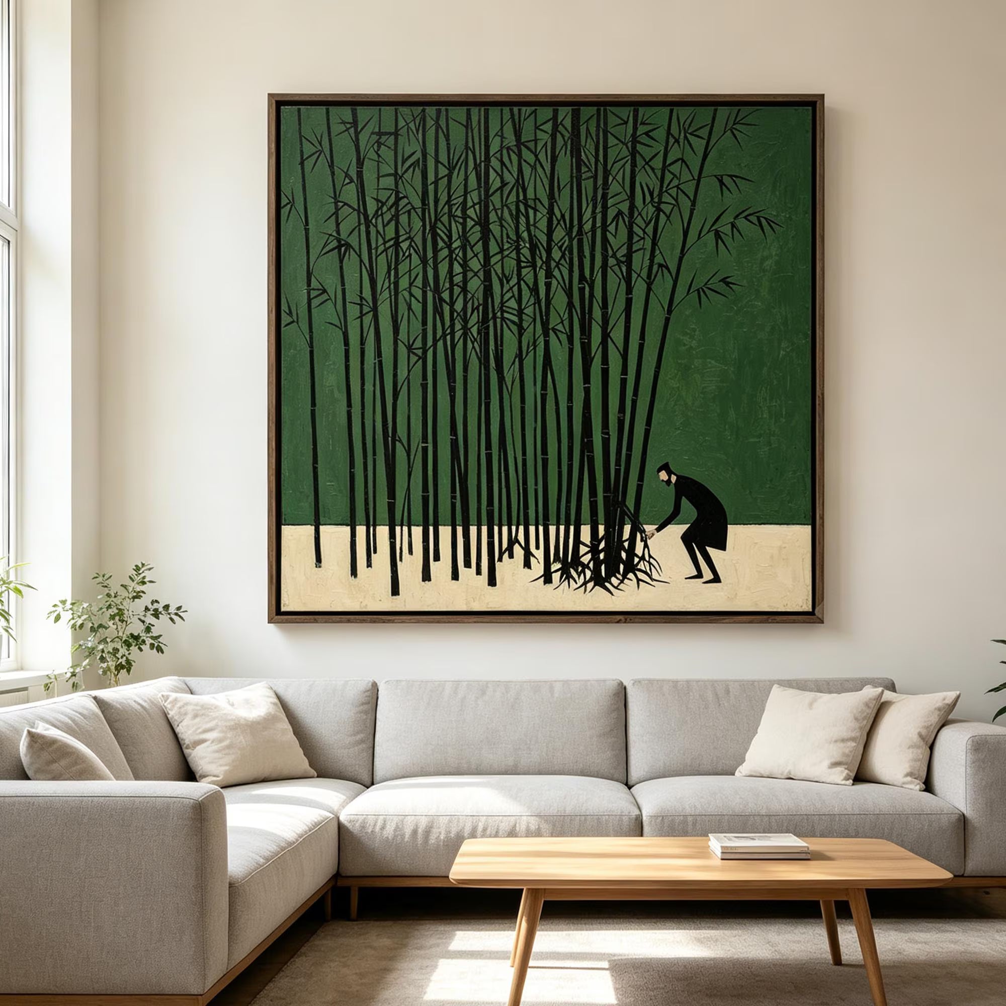 Moody Bamboo Forest Wall Art