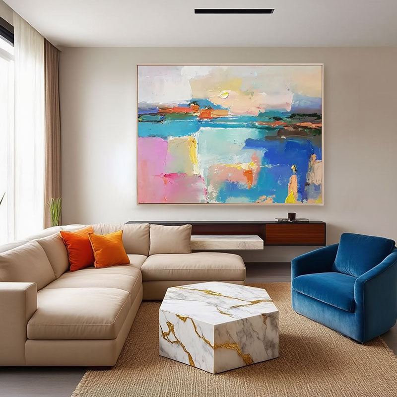 Colorful Abstract Landscape Wall Art