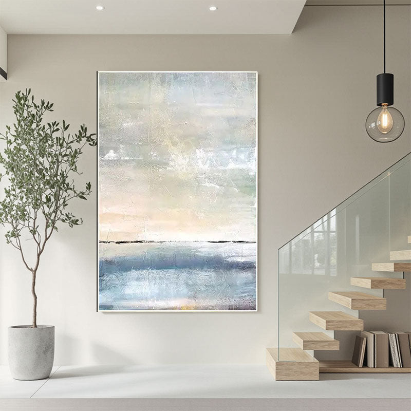 Textured Ocean Horizon Wall Art
