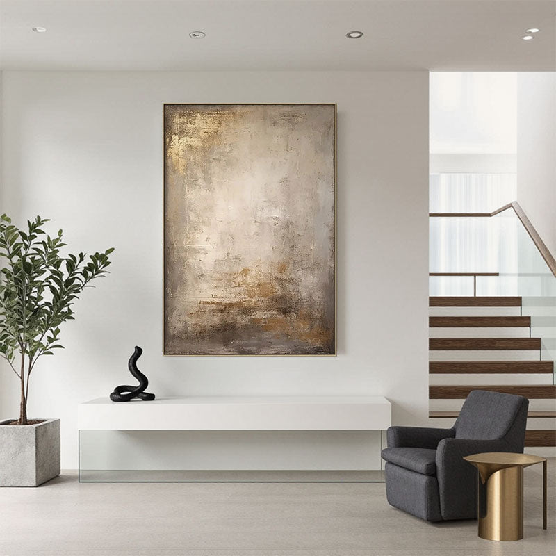 Textured Golden Patina Wall Art