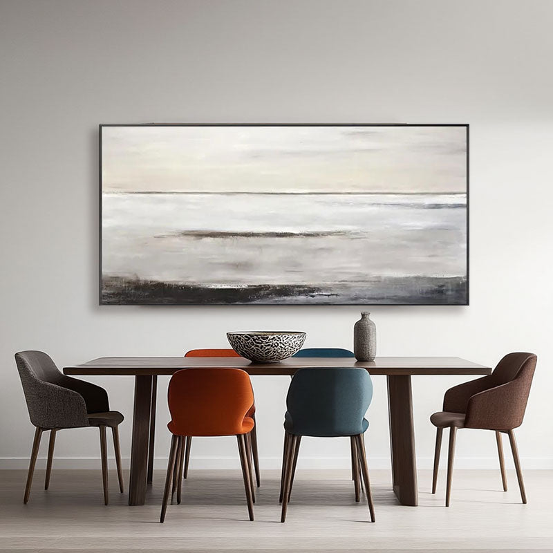 Misty Horizon Landscape Wall Art