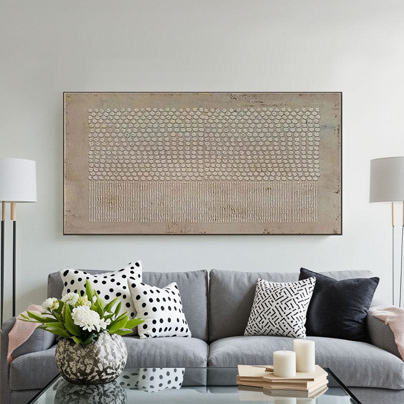 Textured Circle Grid Wall Art