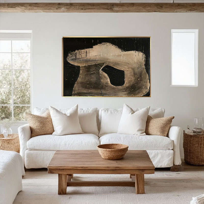 Textured Organic Silhouette Wall Art