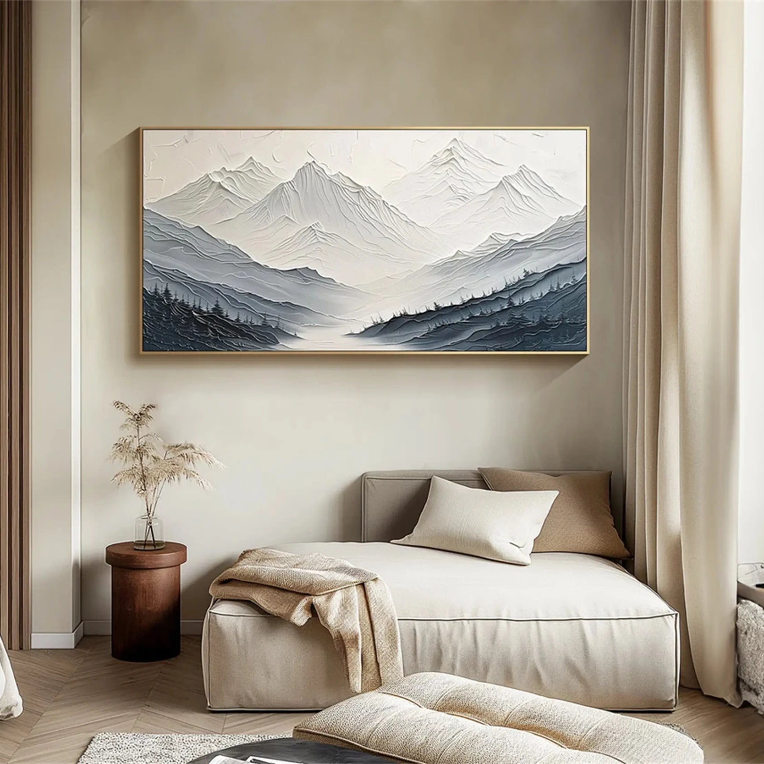 Sculptural Blue Ridge Panorama Wall Art