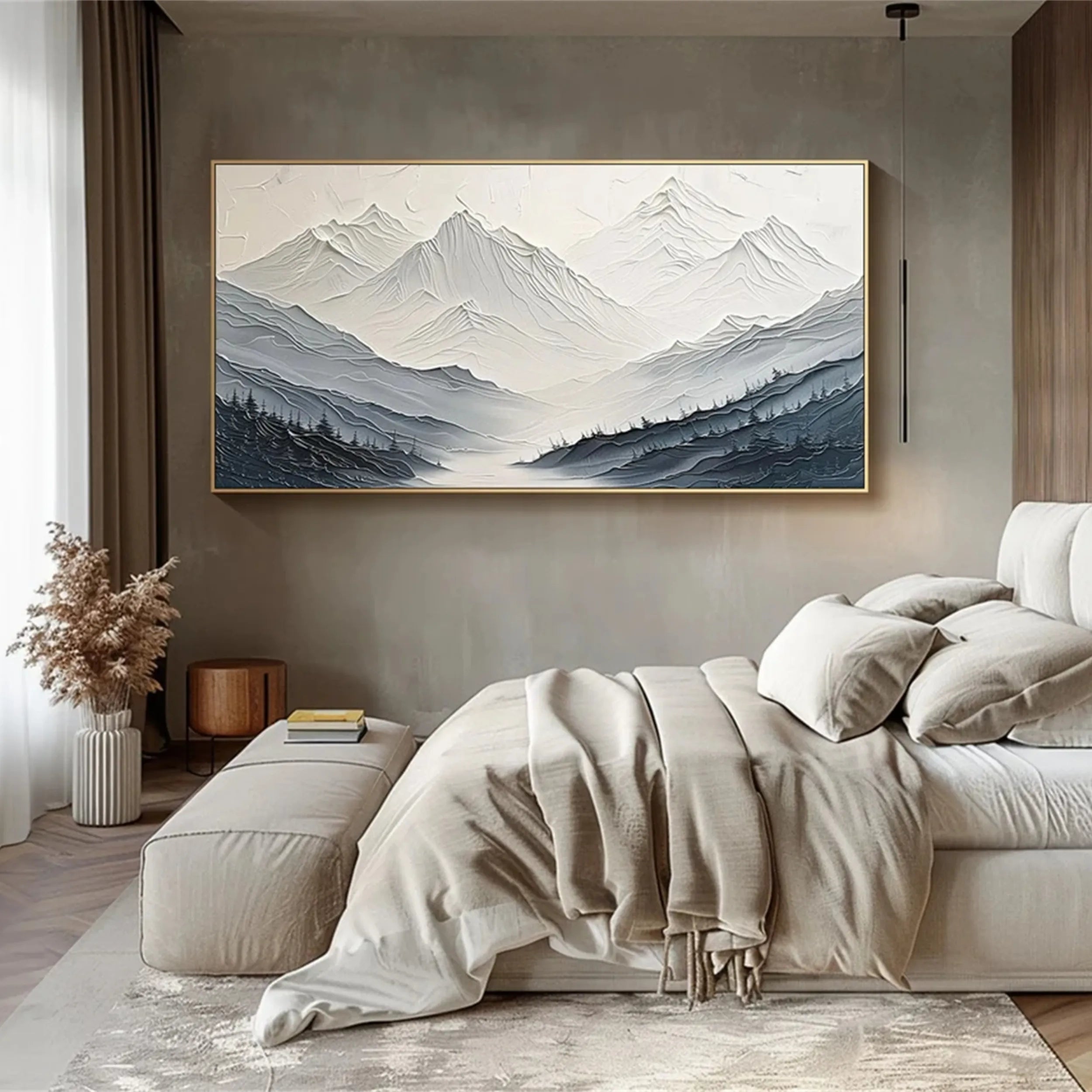 Sculptural Blue Ridge Panorama Wall Art