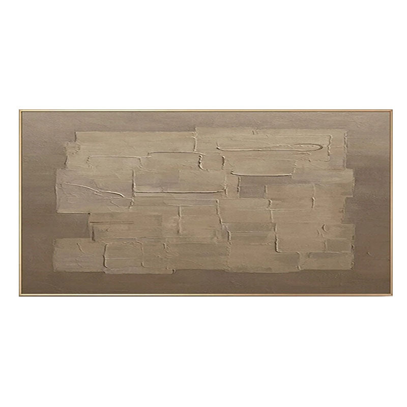 Textured Wood Block Panel Art