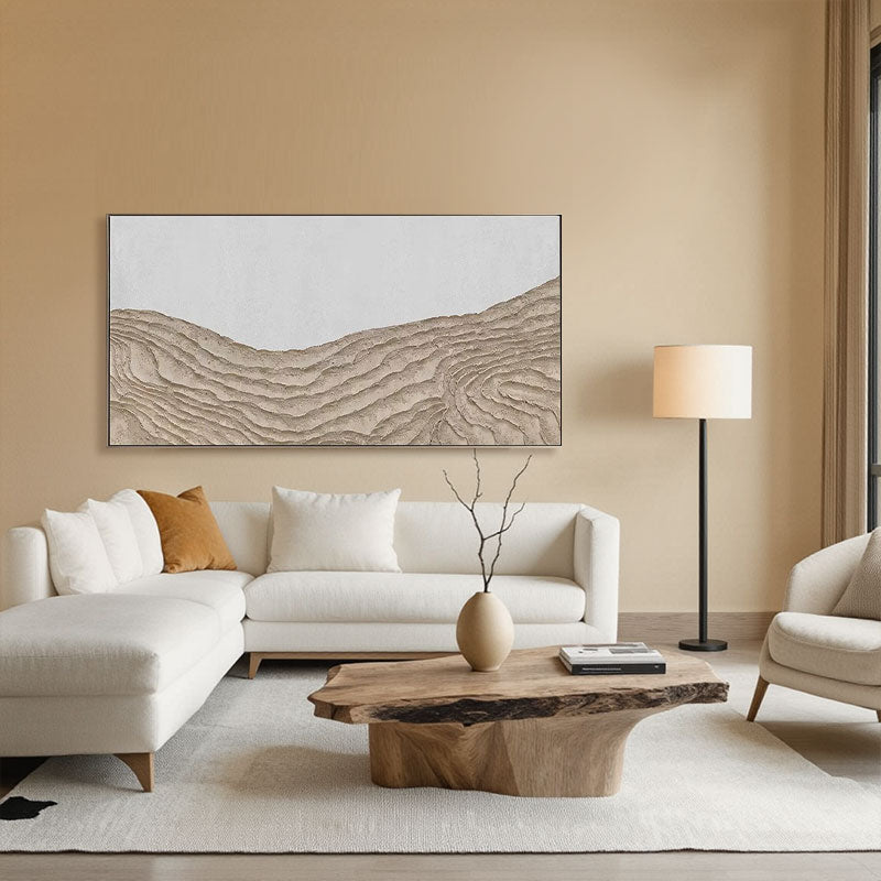 Desert Landscape Textured Horizontal Wall Art